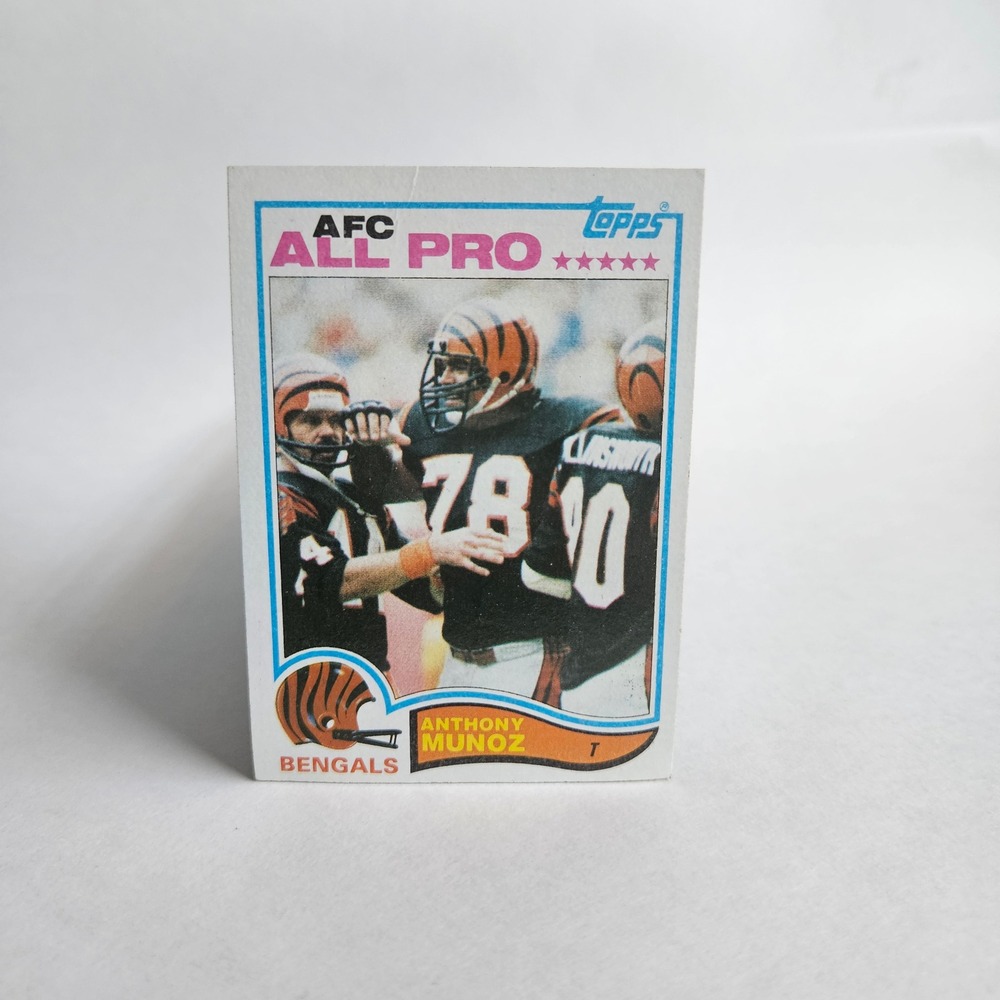 1982 Topps Anthony Munoz 51 Cincinnati Bengals AFC All Pro Football Card